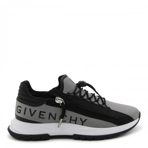 BLACK AND GREY SPECTRE SNEAKERS