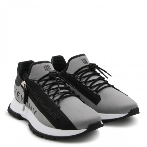 BLACK AND GREY SPECTRE SNEAKERS