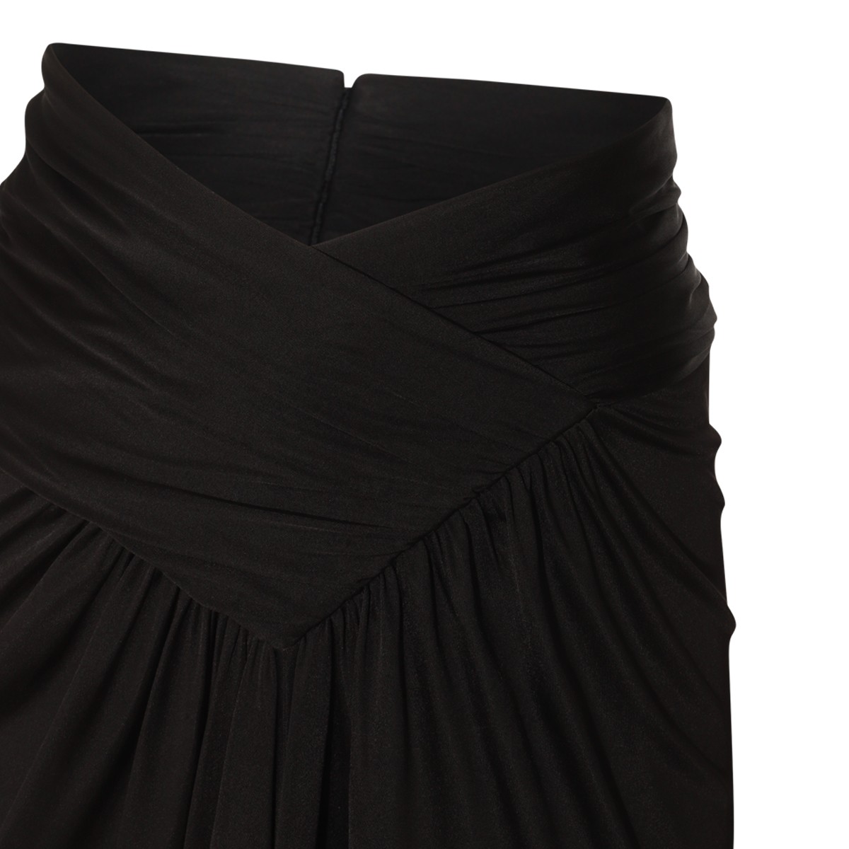 BLACK VISCOSE SKIRT