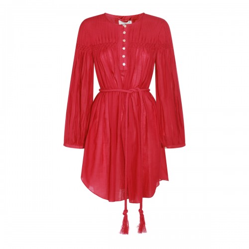FUCSIA COTTON DRESS