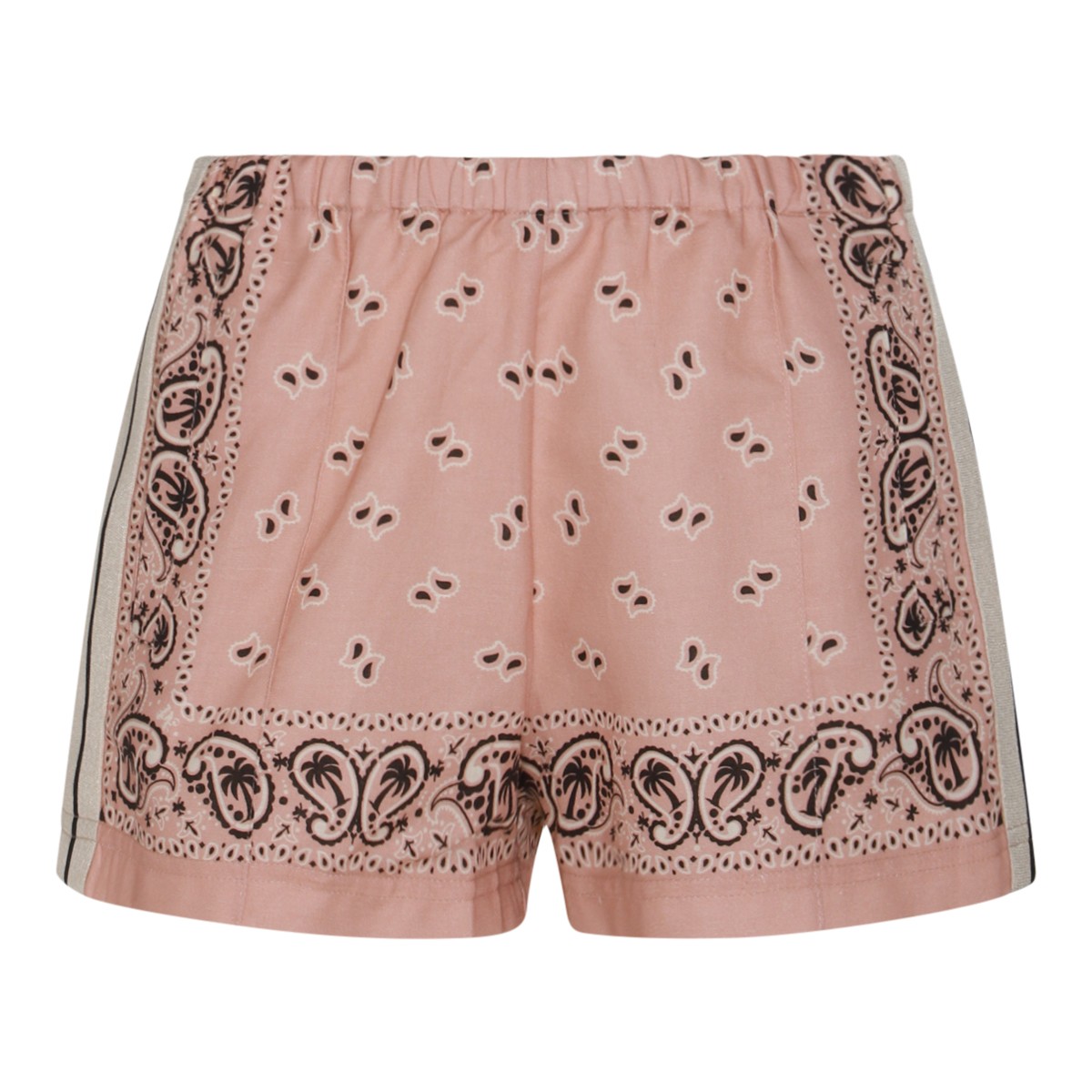 PINK LINEN AND COTTON SHORTS