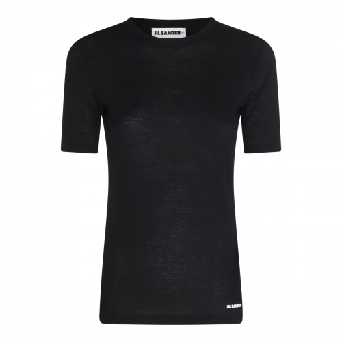 Jil Sander – Black Cotton T-shirt S