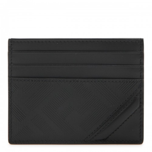 BLACK LEATHER CARD HOLDER