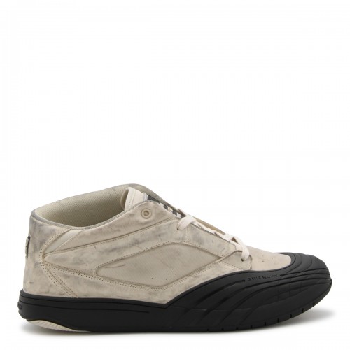BEIGE LEATHER SNEAKERS