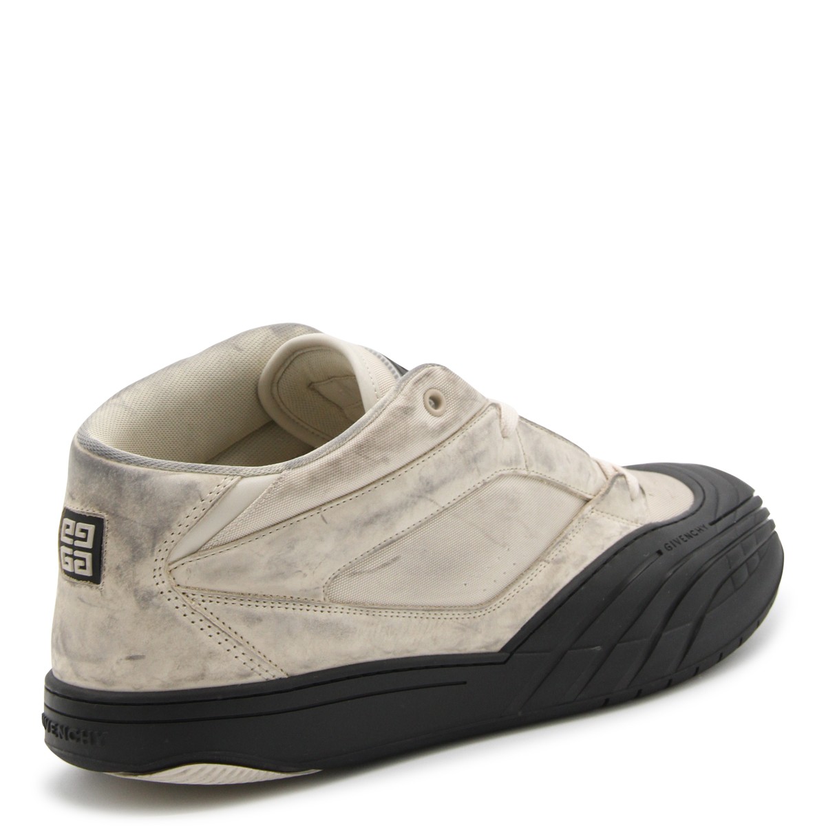 BEIGE LEATHER SNEAKERS