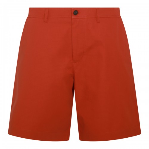 RED COTTON SHORTS