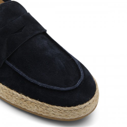 BLUE SUEDE LOAFERS