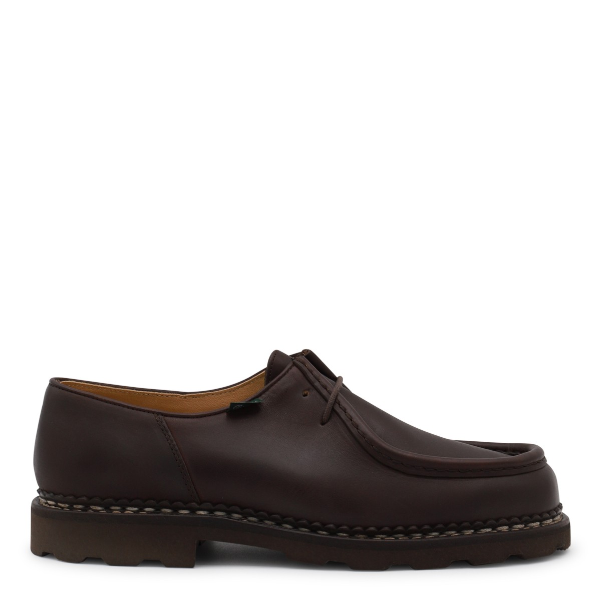 BROWN LEATHER MICHAEL FORMAL SHOES