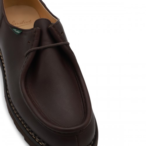 BROWN LEATHER MICHAEL FORMAL SHOES
