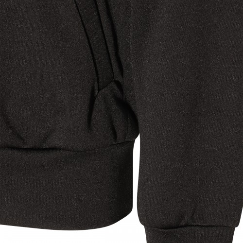 BLACK COTTON SWEATSHIRT