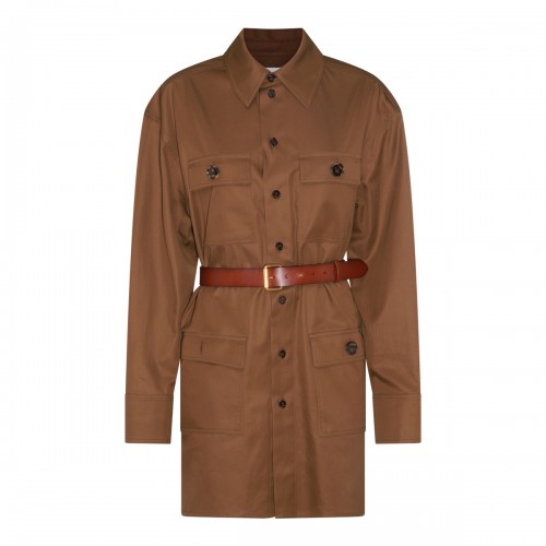 BROWN COTTON SHIRT