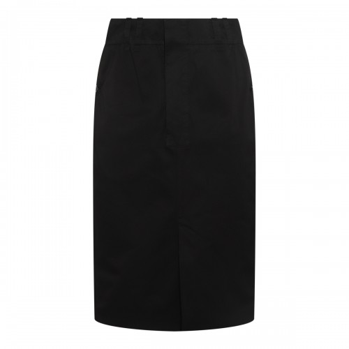 BLACK COTTON SKIRT
