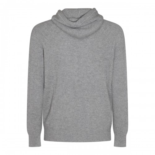 GREY WOOL KNITWEAR