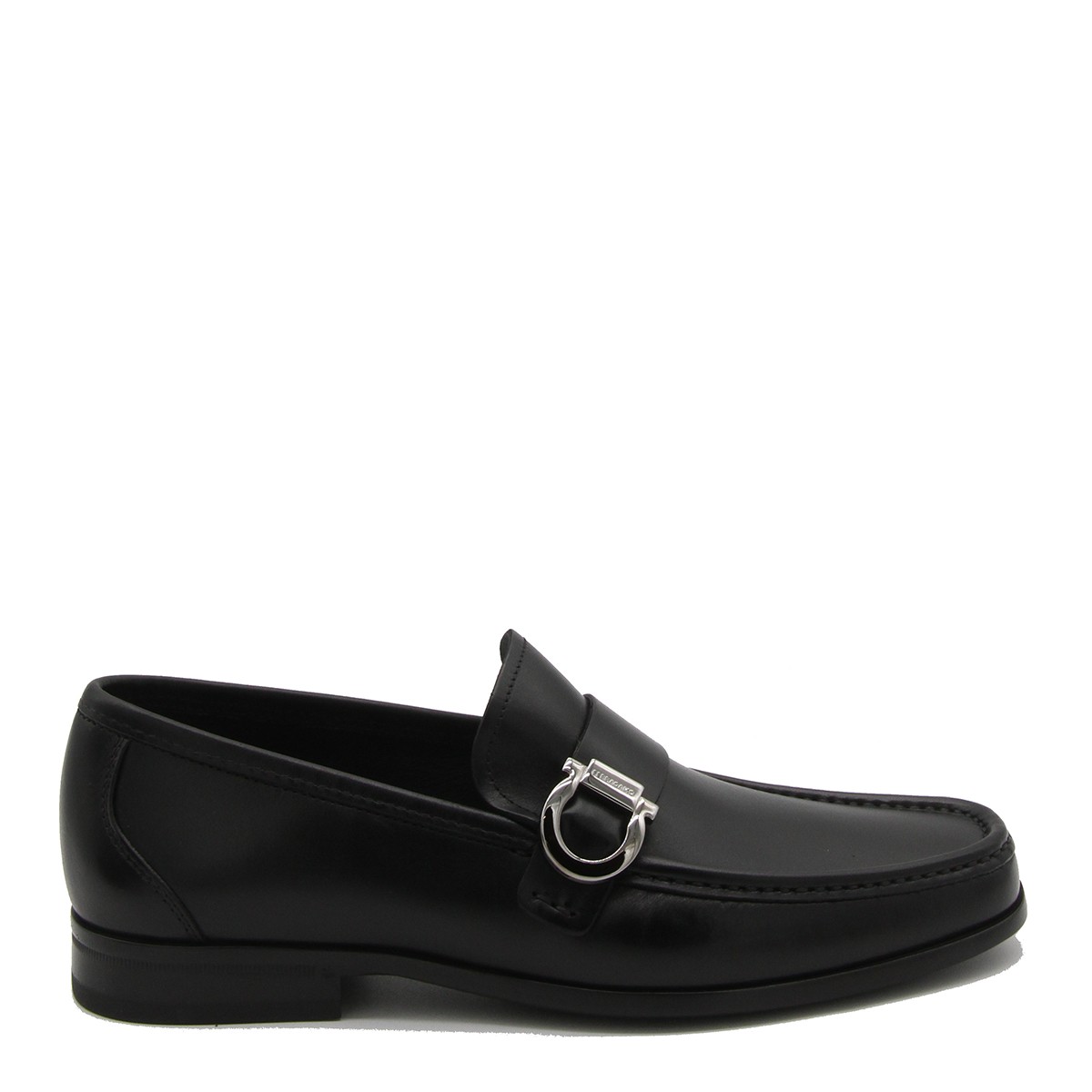 BLACK LEATHER LOAFERS