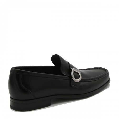 BLACK LEATHER LOAFERS