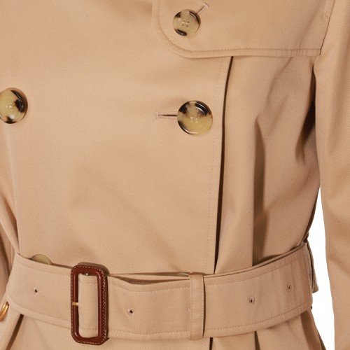 BEIGE COTTON TRENCH COAT