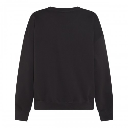 BLACK COTTON SWEATSHIRT