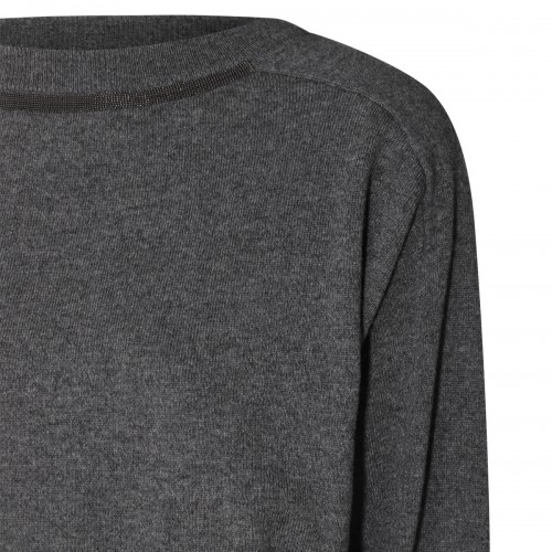 DARK GREY WOOL KNITWEAR