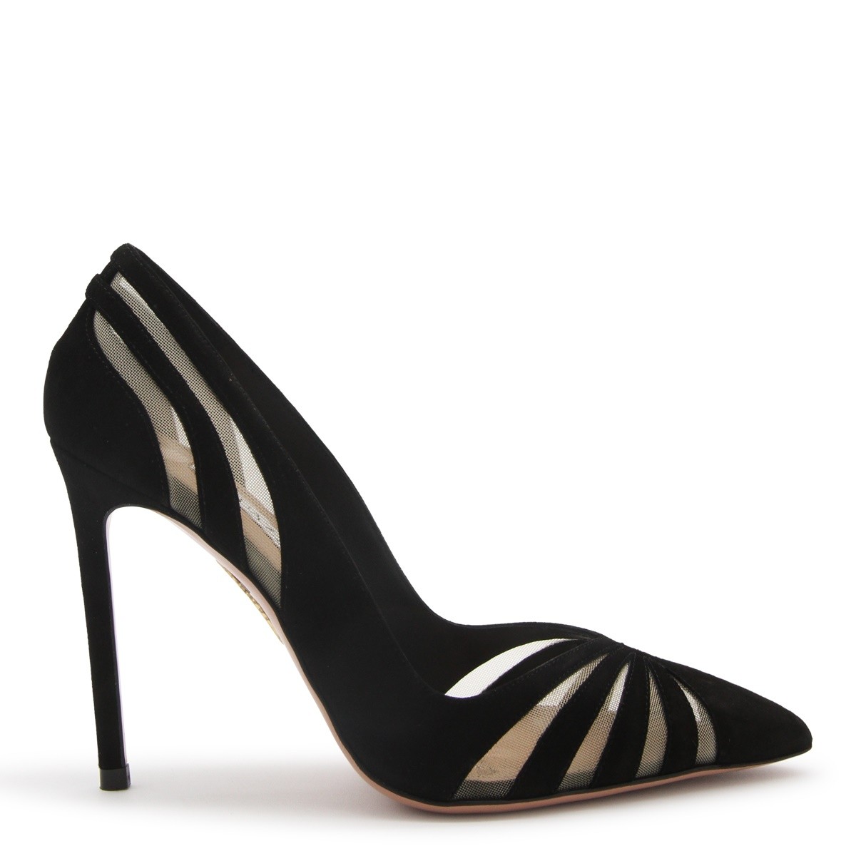 BLACK LEATHER THE SPY PUMP 105