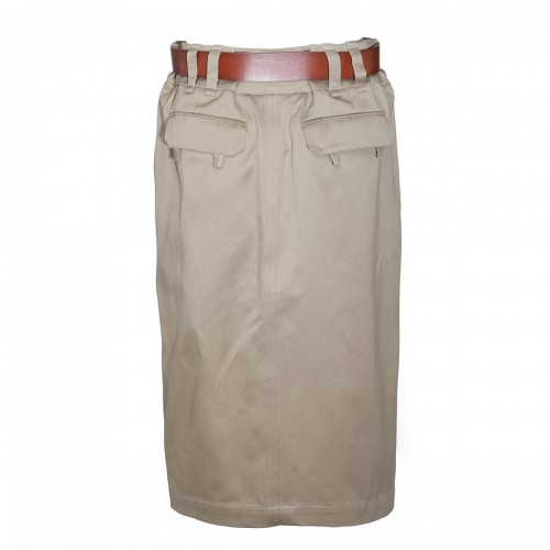 BEIGE COTTON SKIRT