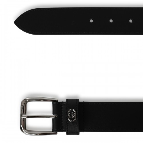 BLACK LEAYJER BELT