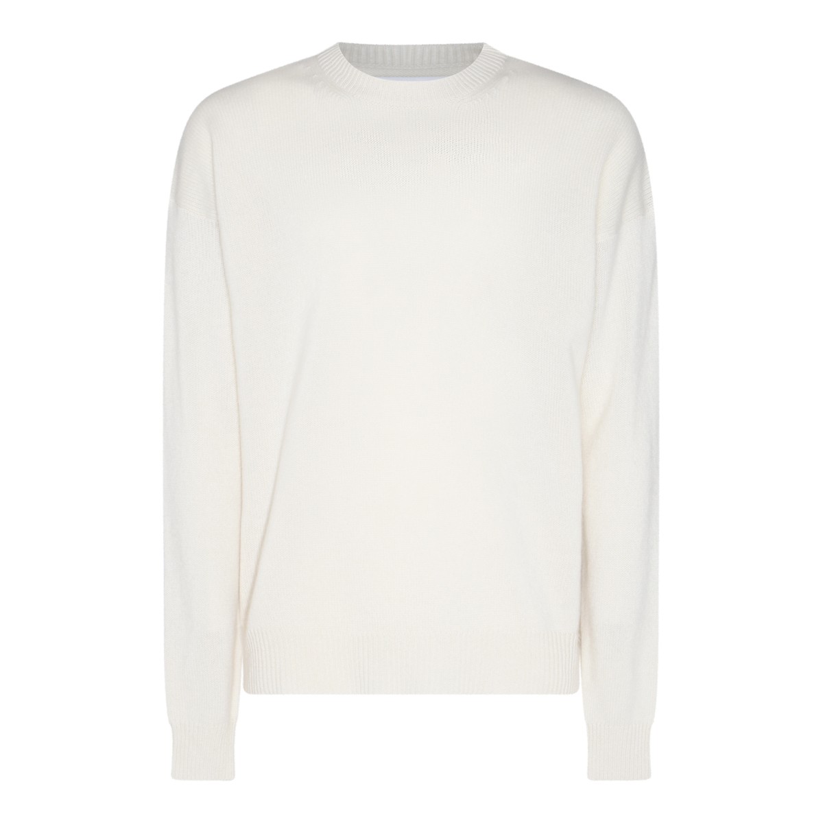 WHITE WOOL KNITWEAR