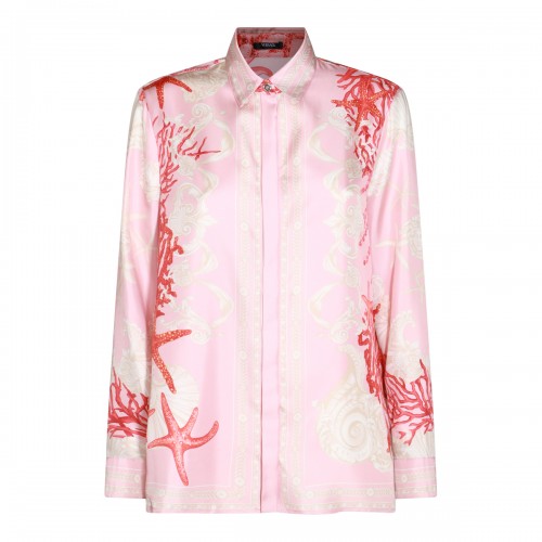 PINK SILK SHIRT