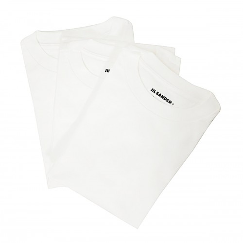 WHITE COTTON T-SHIRT