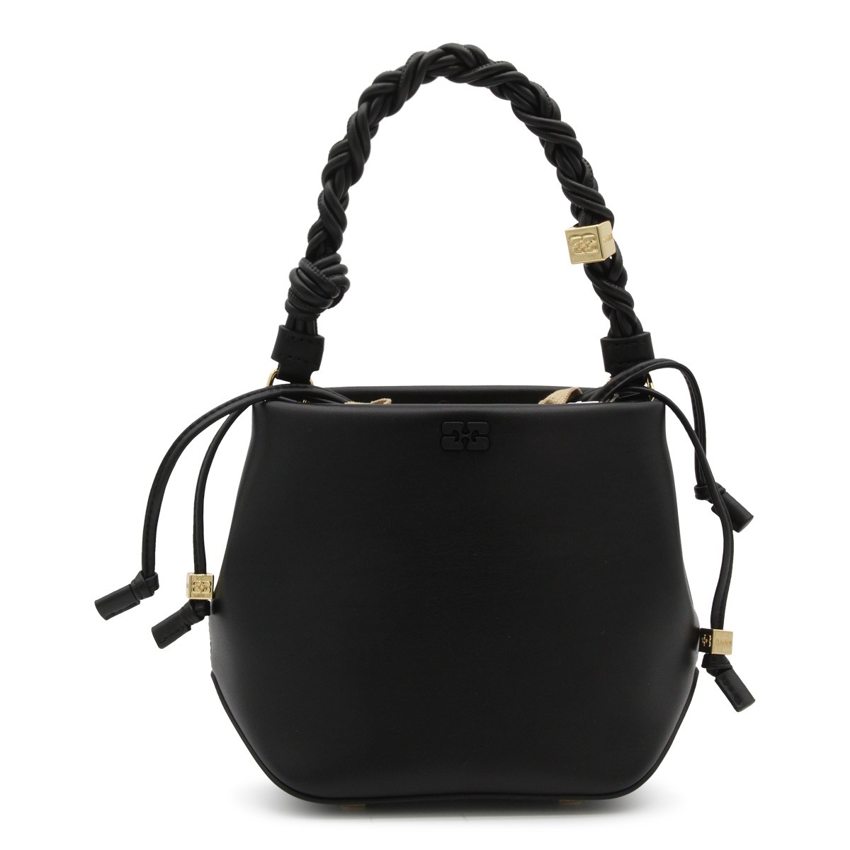 BLACK LEATHER SATCHEL