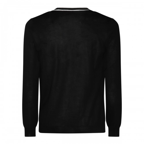 BLACK WOOL KNITWEAR