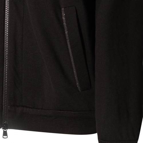 BLACK COTTON SWEATSHIRT