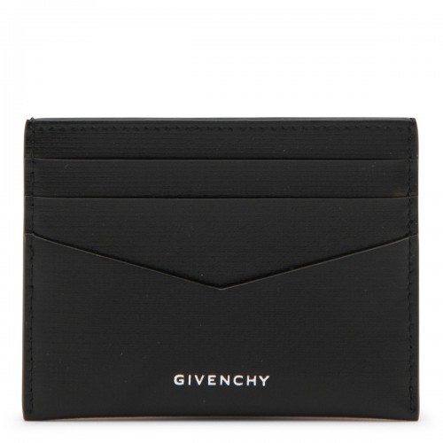 BLACK LEATHER CARD HOLDER