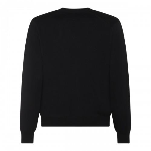 BLACK WOOL KNITWEAR