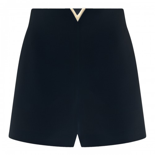 NAVY BLUE WOOL SHORTS