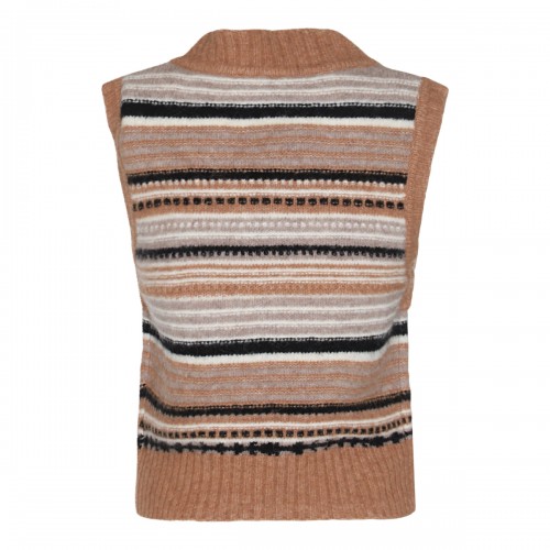 BROWN WOOL KNITWEAR