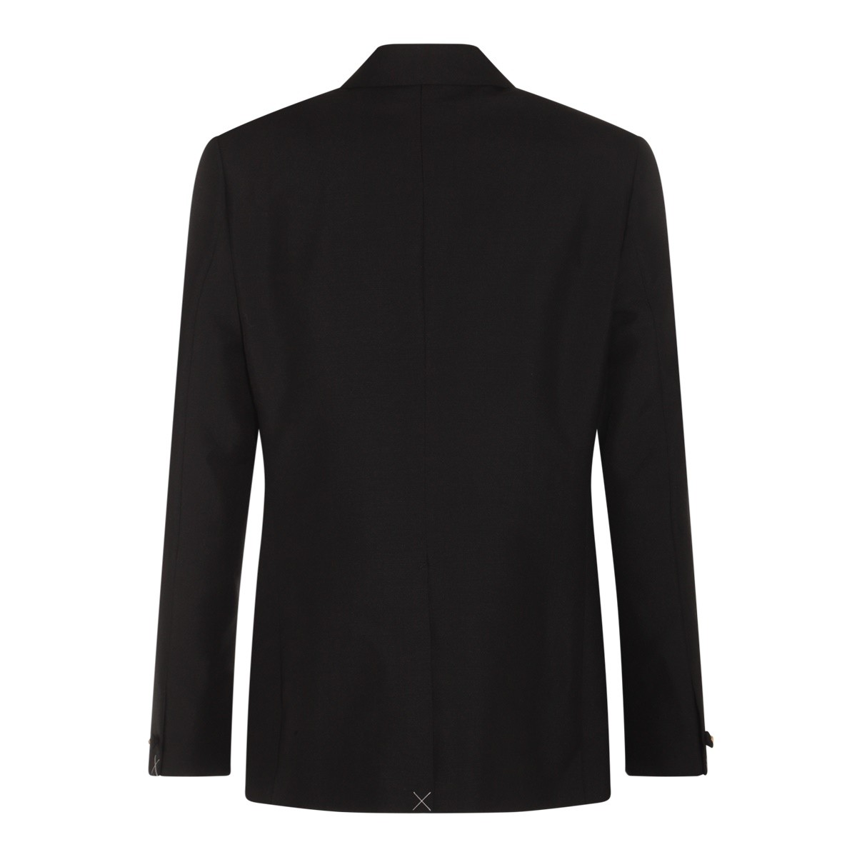 BLACK WOOL BLEND BLAZER