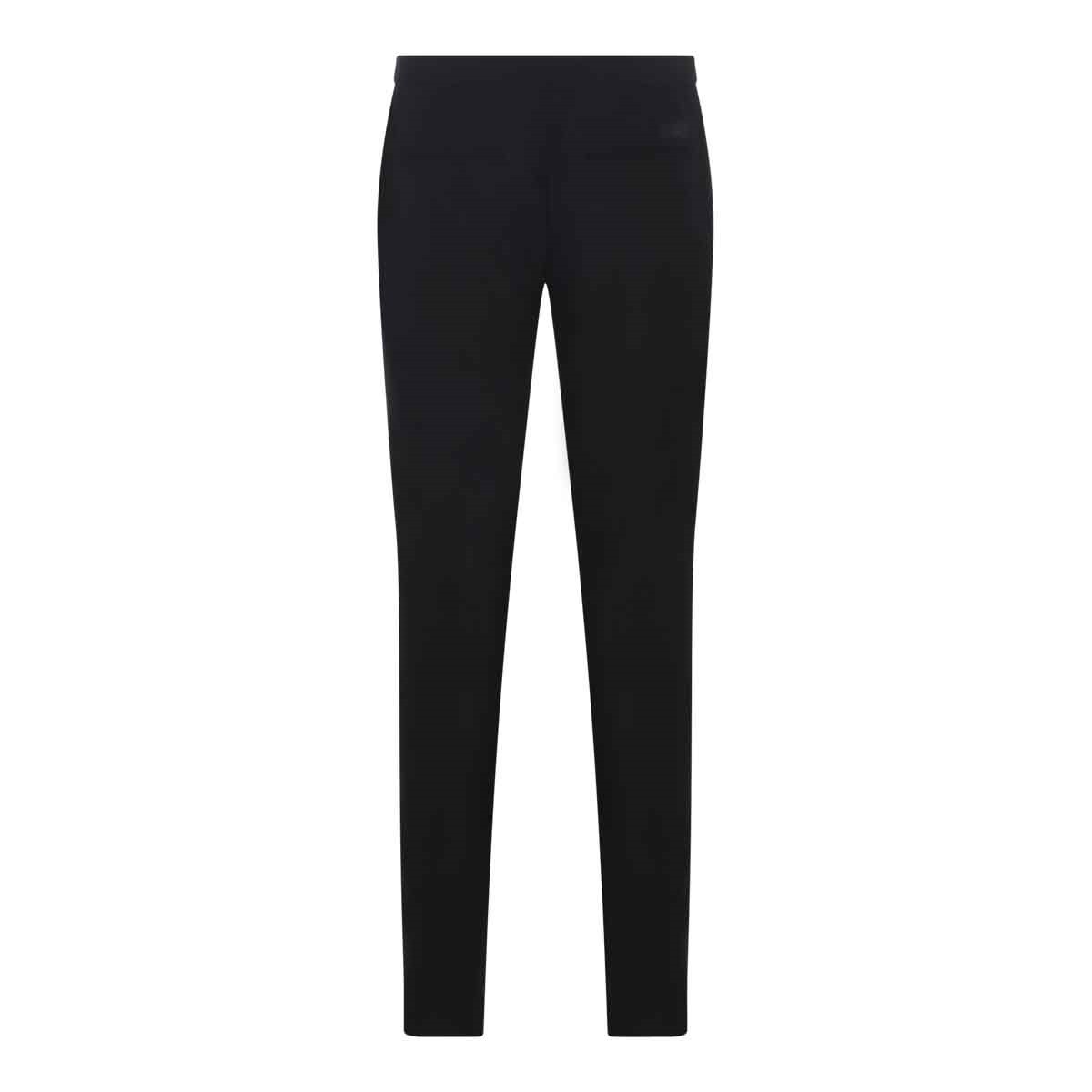 BLACK WOOL PANTS