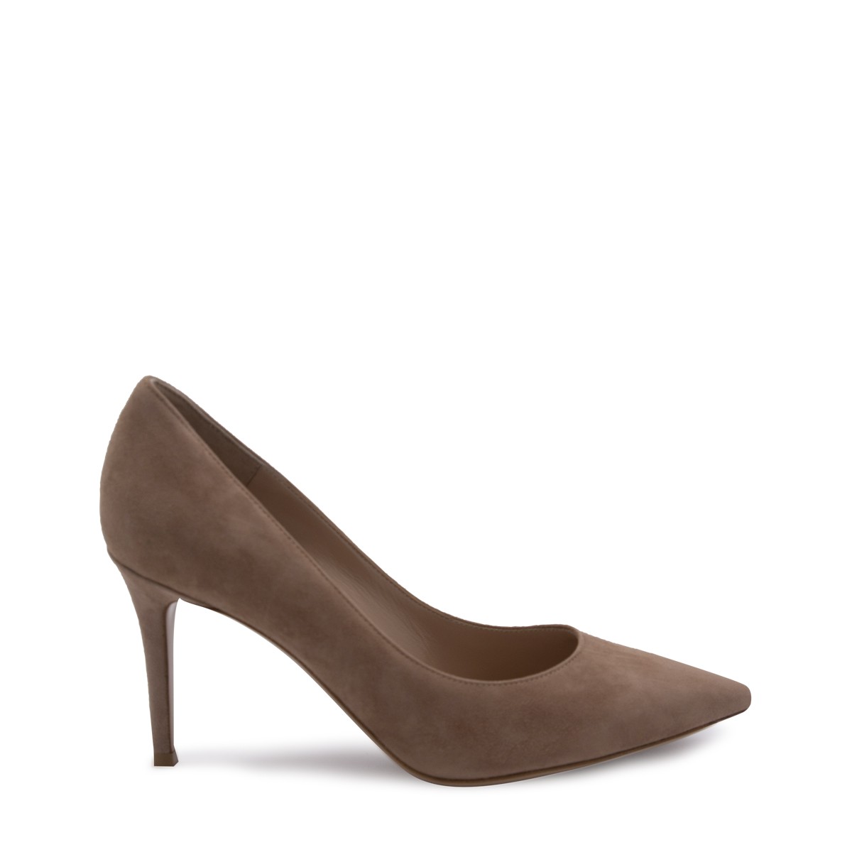 LIGHT BROWN SUEDE PUMPS