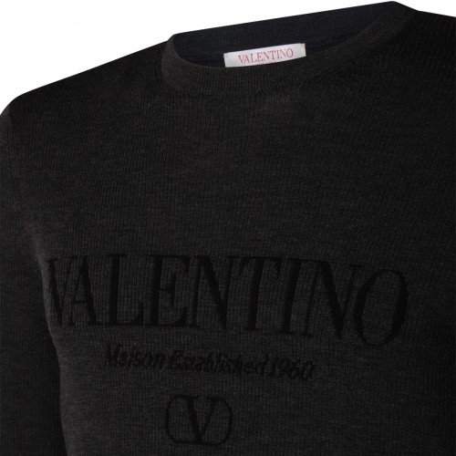 DARK GREY WOOL KNITWEAR