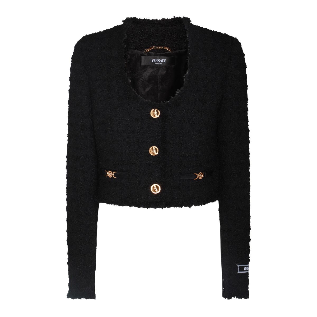 BLACK WOOL CASUAL JACKET