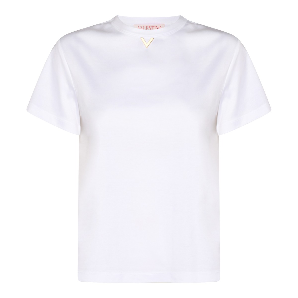 WHITE COTTON T-SHIRT