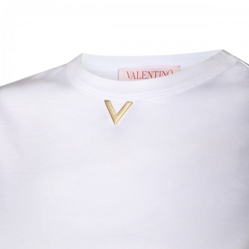 WHITE COTTON T-SHIRT