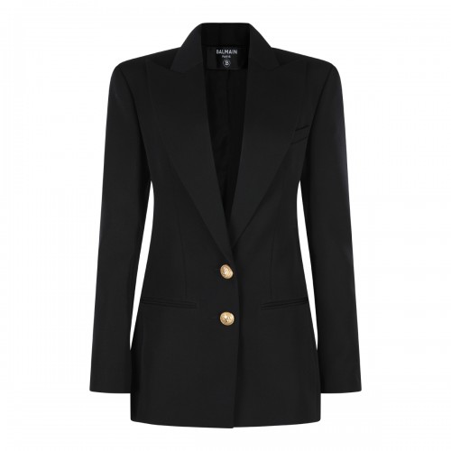 BLACK WOOL BLAZER