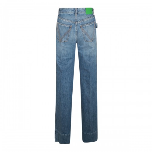 MID BLUE COTTON PANTS 2