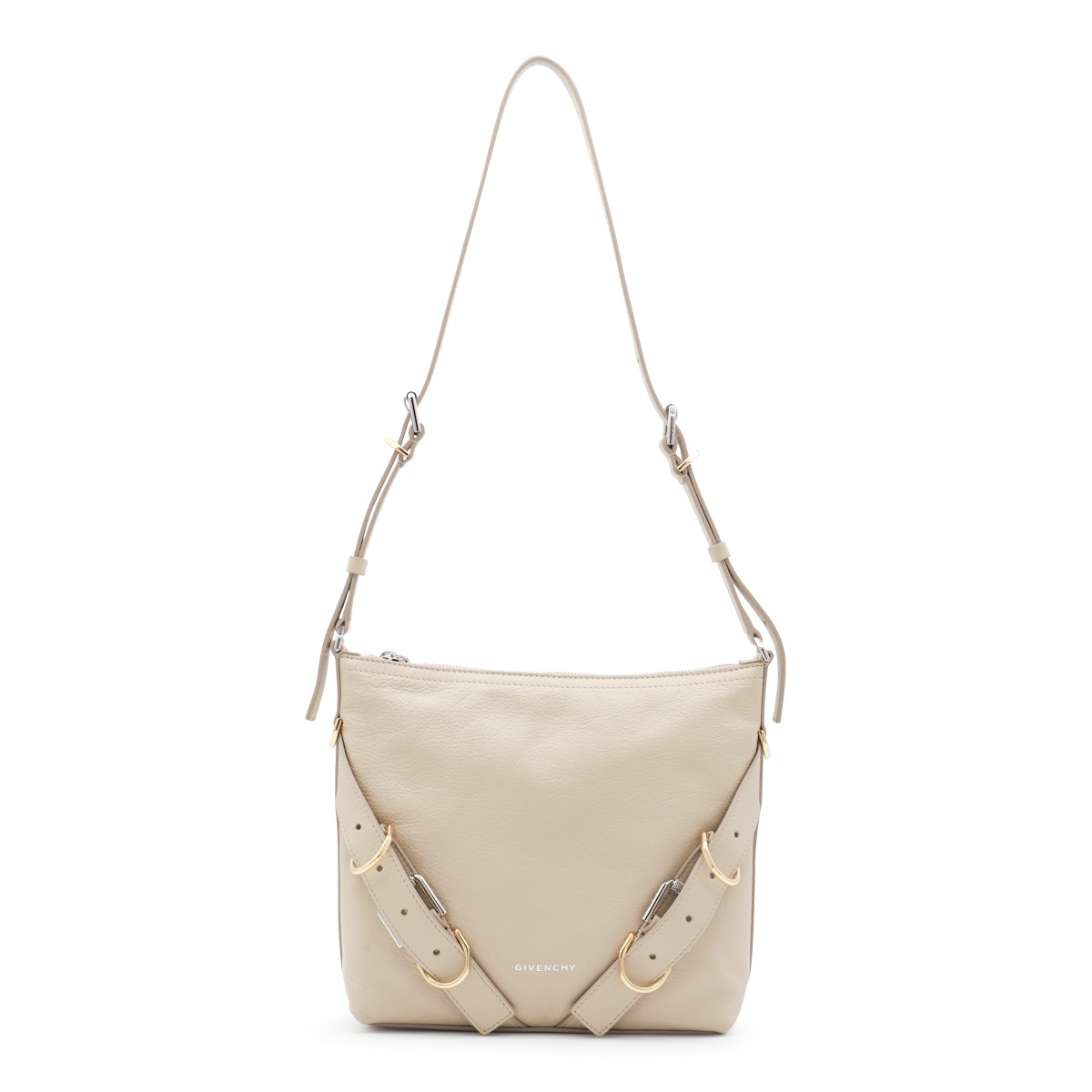 NATURAL LEATHER VOYOU SHOULDER BAG