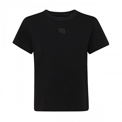 BLACK COTTON T-SHIRT