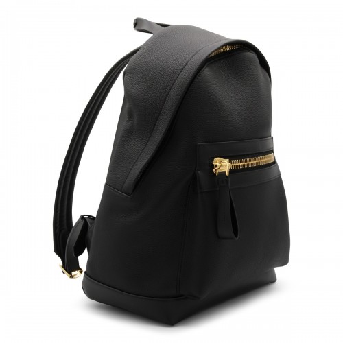 BLACK LEATHER BUCKLEY BACKPACK