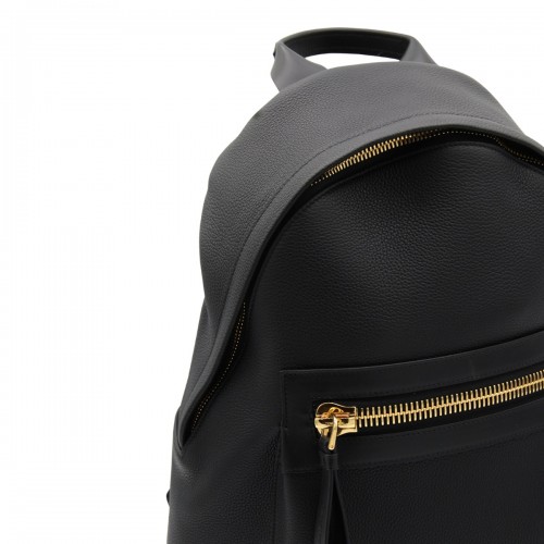 BLACK LEATHER BUCKLEY BACKPACK