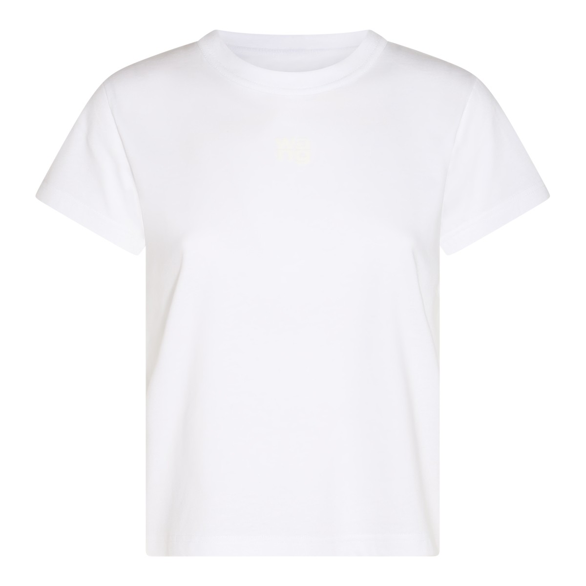 WHITE COTTON T-SHIRT