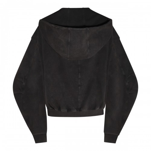 BLACK COTTON SWEATSHIRT